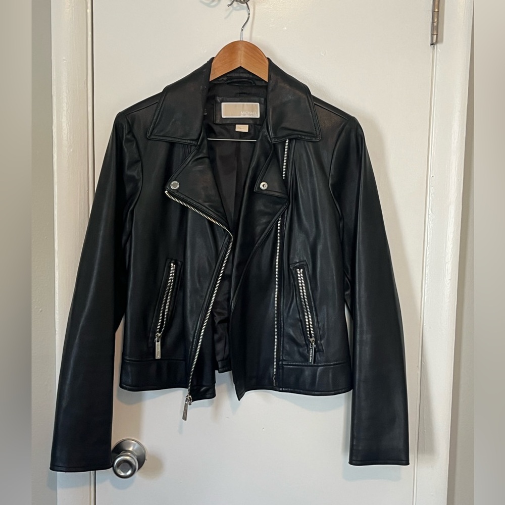 MICHAEL Michael Kors Faux Leather Jacket | size medium